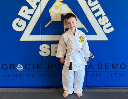 One of the little kids class students.